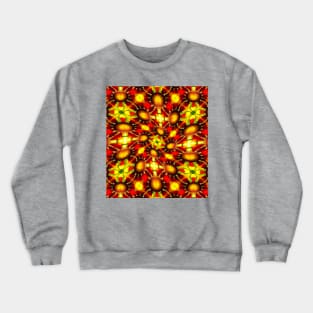 Happy Sunflower Pattern Crewneck Sweatshirt